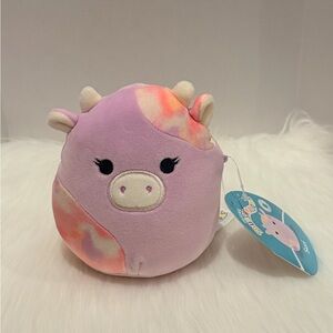 🐮 Suri Lavender Sunset Tie Dye Cow Original Squishmallows Kellytoy Plush 5” BNWT